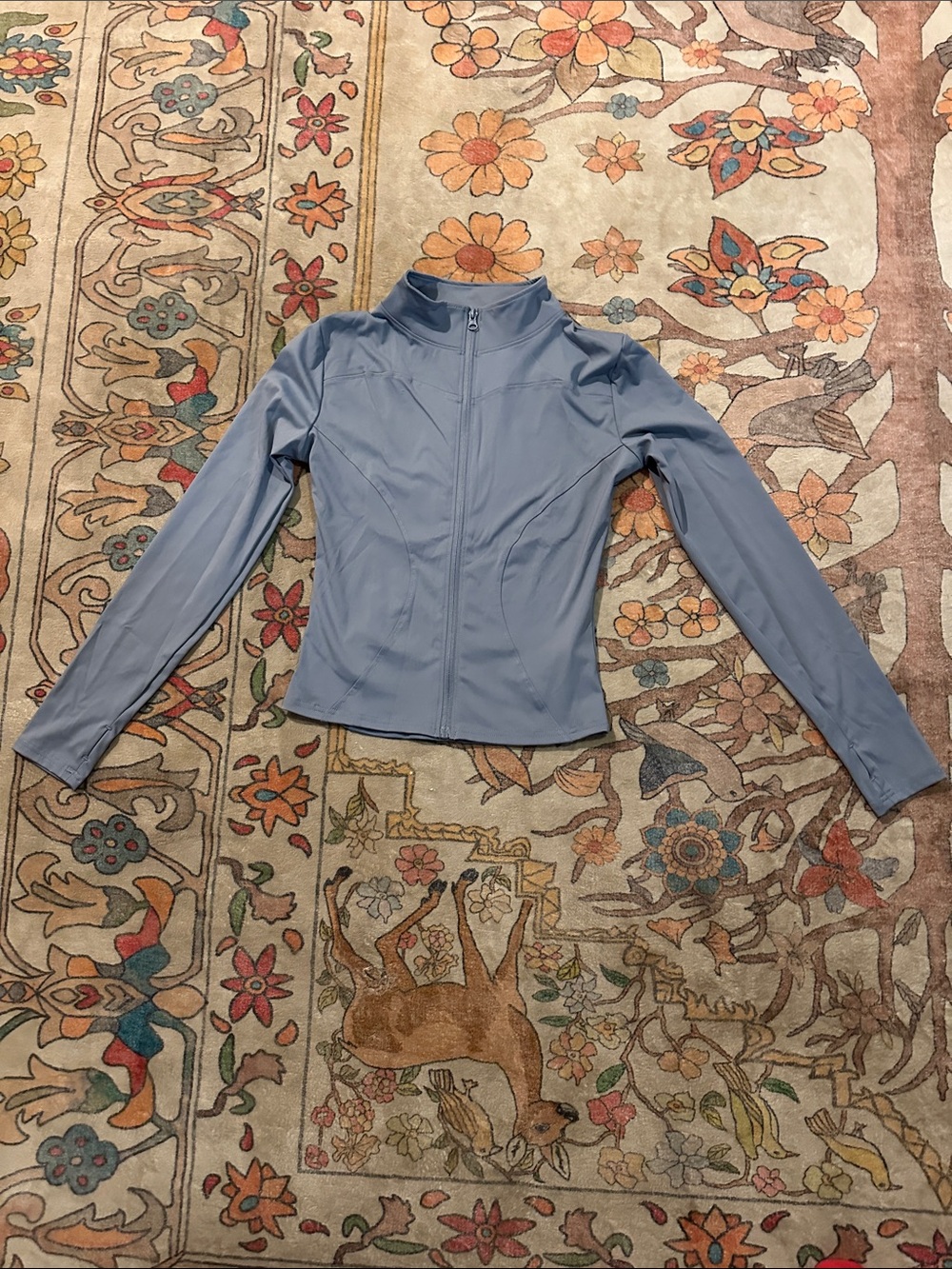 Light Blue Women's Zip-Up Jacket